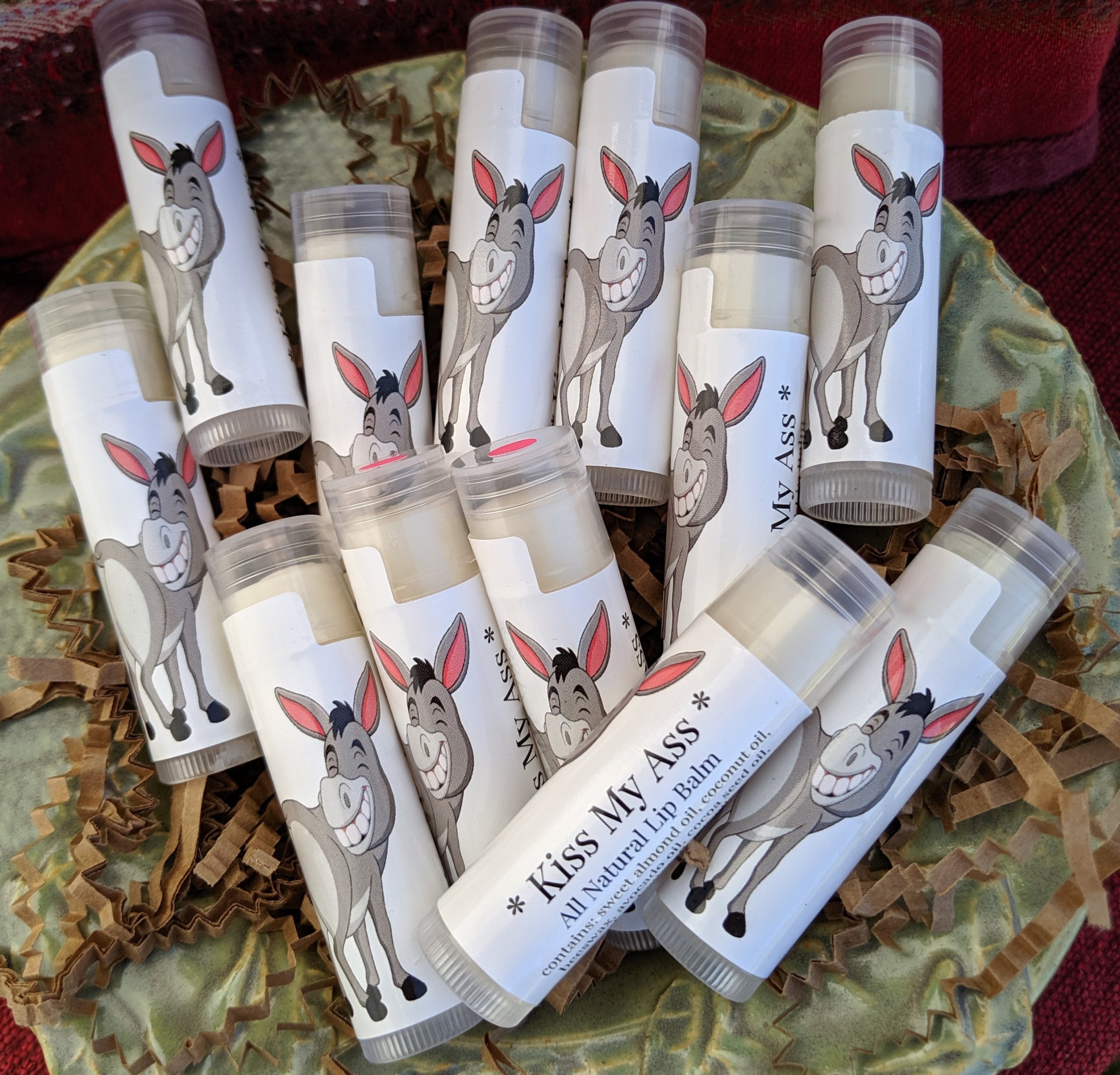 Kiss My Ass Lip Balms | Black Burro Clayworks
